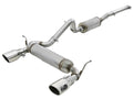 aFe Rebel Series 2-1/2 IN 409 Stainless Steel Cat-Back Exhaust w/ Polished Tips Jeep Wrangler (JK) 07-18 V6-3.6L/3.8L