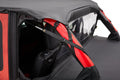 Bestop Header Safari Cable Style Bikini - Jeep 18-26 Wrangler JL 4-Door (Black Diamond)