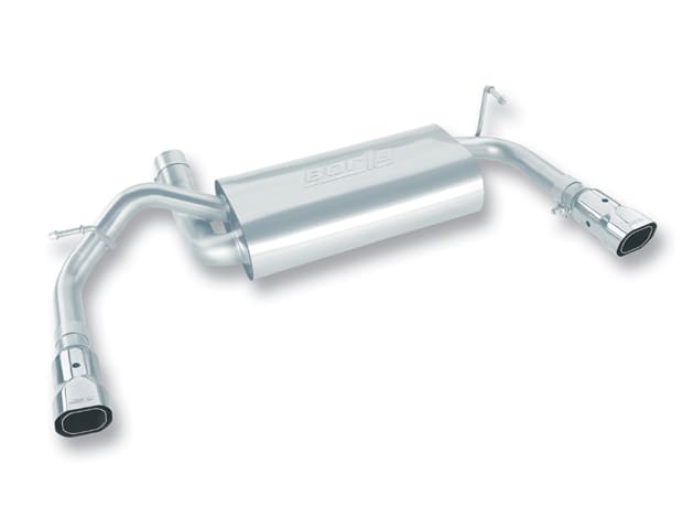 Borla WRAN JK JKU 07-11 3.8L V6 ATMT 2 4WD 2 4DR TOURING S SQ AC PH SR 2.5 2.25 TIP 3.38X3.0X6.5(will not fit with left rear mounted tow hook)