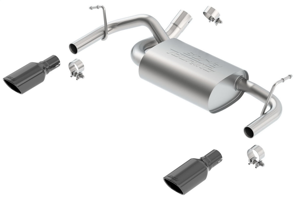 Borla WRAN JK JKU 12-18 3.6L V6 ATMT 4WD 2 4DR TOURING S SQ RL AC SR 2.5 2 TIP 3.5 SQ X 8 BLACK CHROME