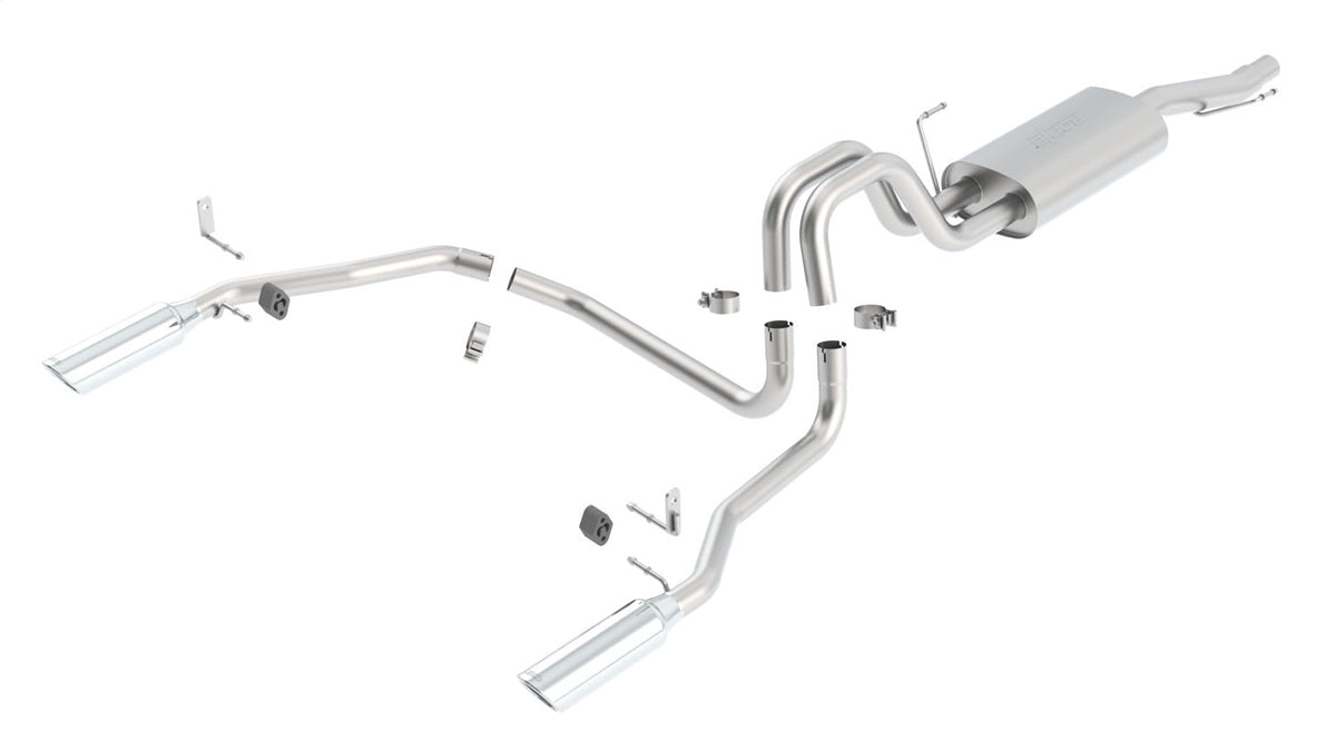 Borla F-150 JUNE 04-08 4.6 5.4L V8 ATMT 2 4WD 2 4DR EC SB (5 6) EC STB 6 6) CC SB (5 6) TOURING S RD RL AC SR 2.5 2.25 TIP 4 RD X 14
