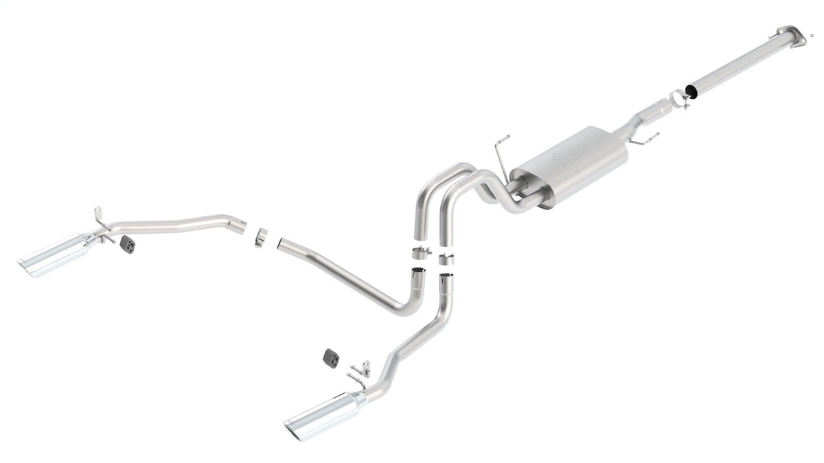 Borla F-150 11-14 5.0L V8 AT 2 4WD 4DR EC STD B (78) CC SB (67) WB 144.5 S RD RL AC SR ATAK 3 2.25 TIP 4 RD X 14
