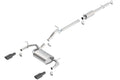 Borla WRAN JKU 12-18 3.6L V6 ATMT 4WD 4DR TOURING S SQ RL AC SR 2.5 2 TIP 3.5 X 3.28 SQ X 8 BLACK CHROME