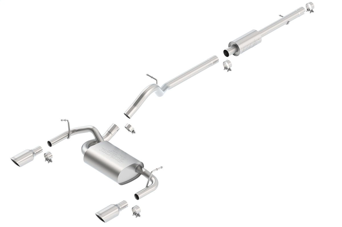 Borla WRAN JKU 12-18 3.6L V6 ATMT 4WD 4DR TOURING S SQ RL AC SR 2.5 2 TIP 3.5 X 3.28 SQ X 8