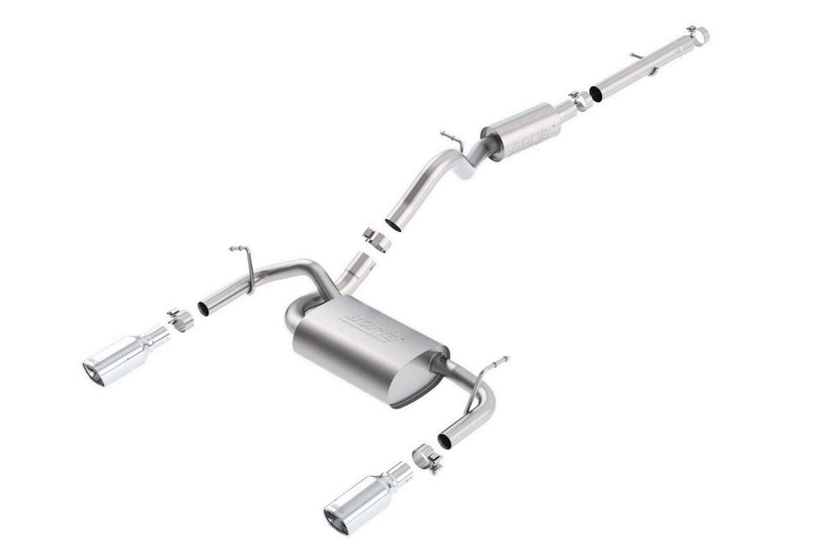 Borla WRAN JK 12-18 3.6L V6 ATMT 4WD 2DR TOURING S SQ RL AC SR 2.5 2 TIP 3.5 SQ X 8