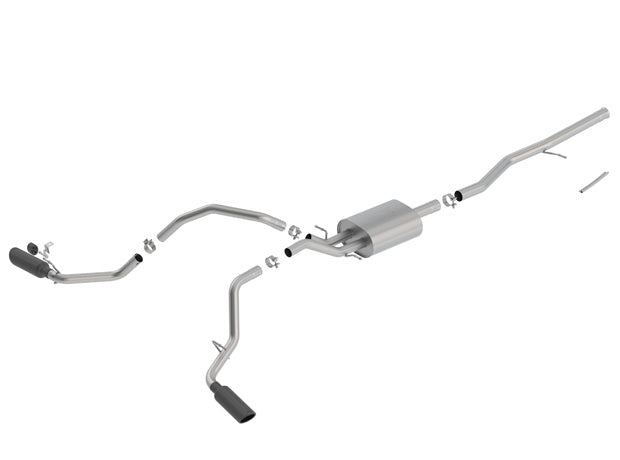 Borla SILV SIERRA 1500 14-18 1500 LD 2019 5.3L V8 ATMT 2 4WD 4DR CC STD B (78.87) WB 153.0 2.75 2.25 ATAK S RD RL AC BC SS TIP 4 RD X 14 BLACK CHROME