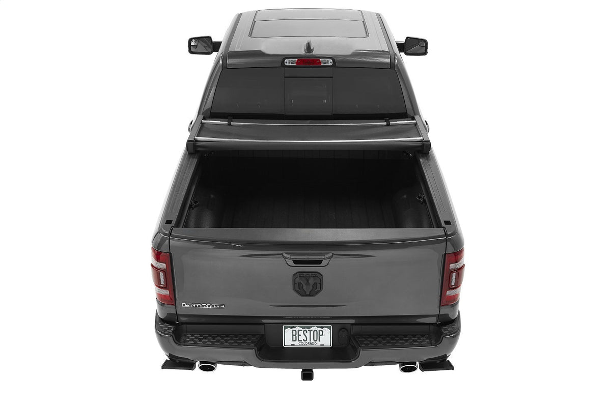 Bestop EZ-Fold Soft Tonneau - 19-Current Ram 1500; For 5.7 ft. bed; w o RamBox; {Exc. Classic}