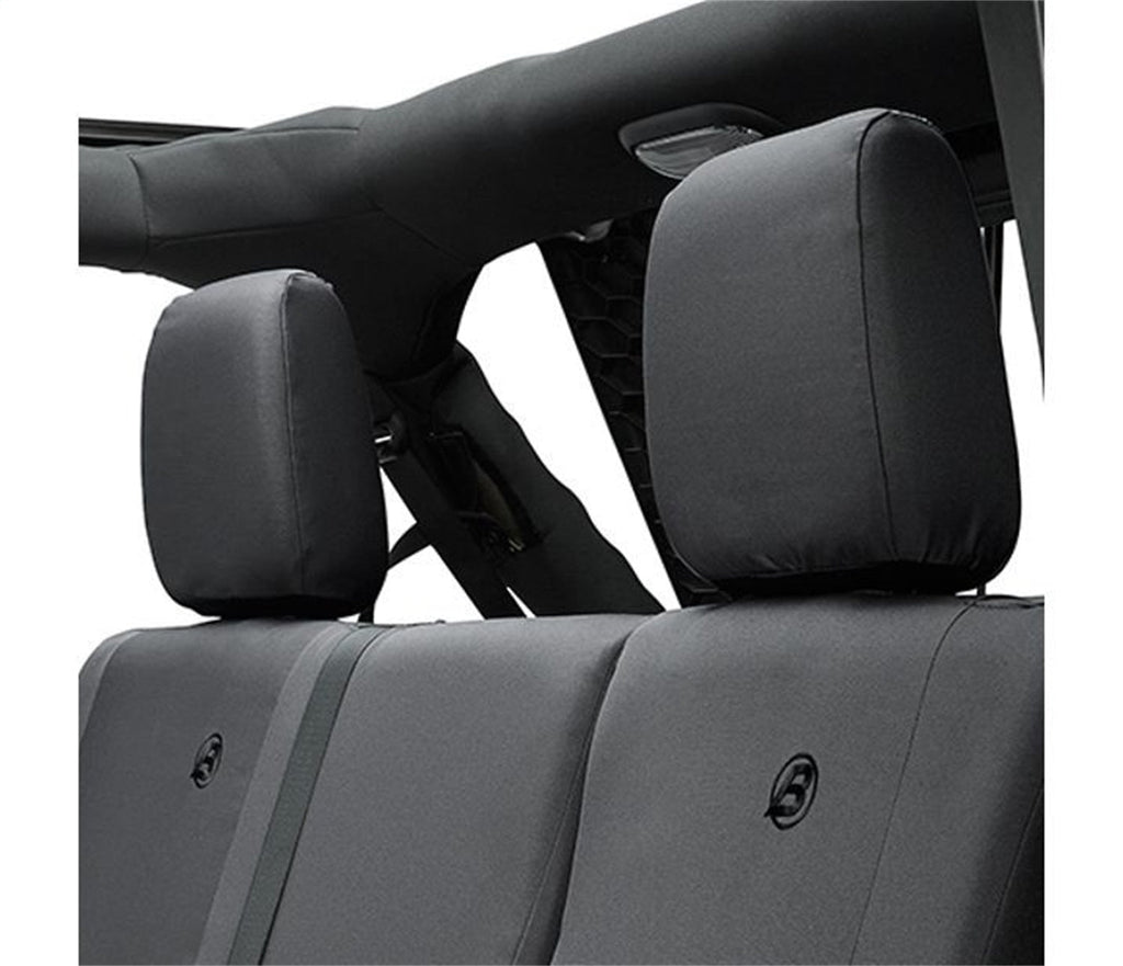 Bestop Seat Covers - Jeep 07 13-18 Wrangler JK 4-Door; Rear (Black Diamond)