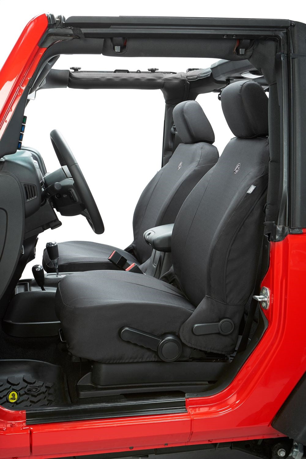 Bestop Seat Covers - Jeep 20-26 Gladiator 18-2026 Wrangler JL 4-Door; Front (Black Diamond)