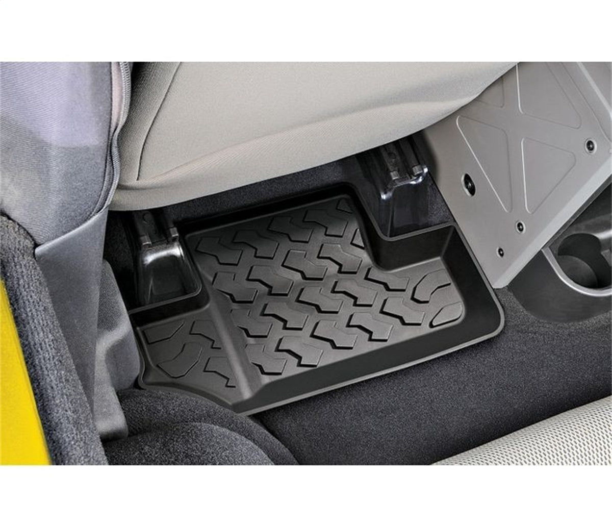 Bestop Floor Mats - Jeep 07-10 Wrangler JK 2-Door; Rear (Black)