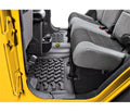 Bestop Floor Mats - Jeep 07-18 Wrangler JK 4-Door; Rear (Black)