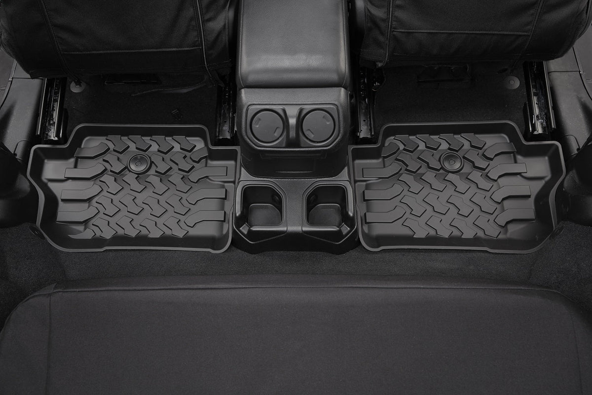 Bestop Floor Mats - Jeep 18-26 Wrangler JL 2-Door; Rear (Black)