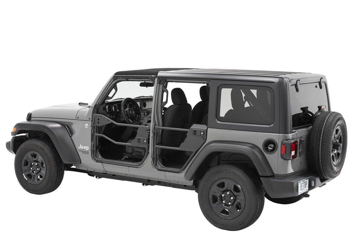 Bestop Element Doors - Jeep 20-26 Gladiator 18-26 Wrangler JL (Front; Matte Black)