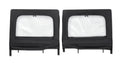 Bestop Element Upper Doors - Jeep 20-26 Gladiator 18-26 Wrangler JL 4-Door (Rear; Black Diamond)