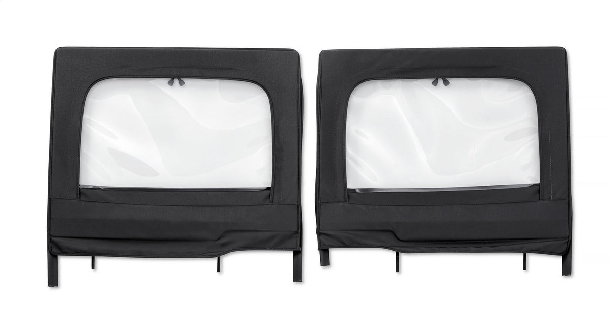 Bestop Element Upper Doors - Jeep 20-26 Gladiator 18-26 Wrangler JL 4-Door (Rear; Black Diamond)