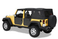 Bestop Element Panels - Jeep 07-18 Wrangler JK 4-Door (Rear Doors; Black)