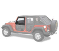 Bestop Element Upper Doors - Jeep 07-18 Wrangler JK (Front Doors; Black Twill)