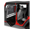 Bestop Element Upper Doors - Jeep 07-18 Wrangler JK 4-Door (Rear Doors; Black Twill)