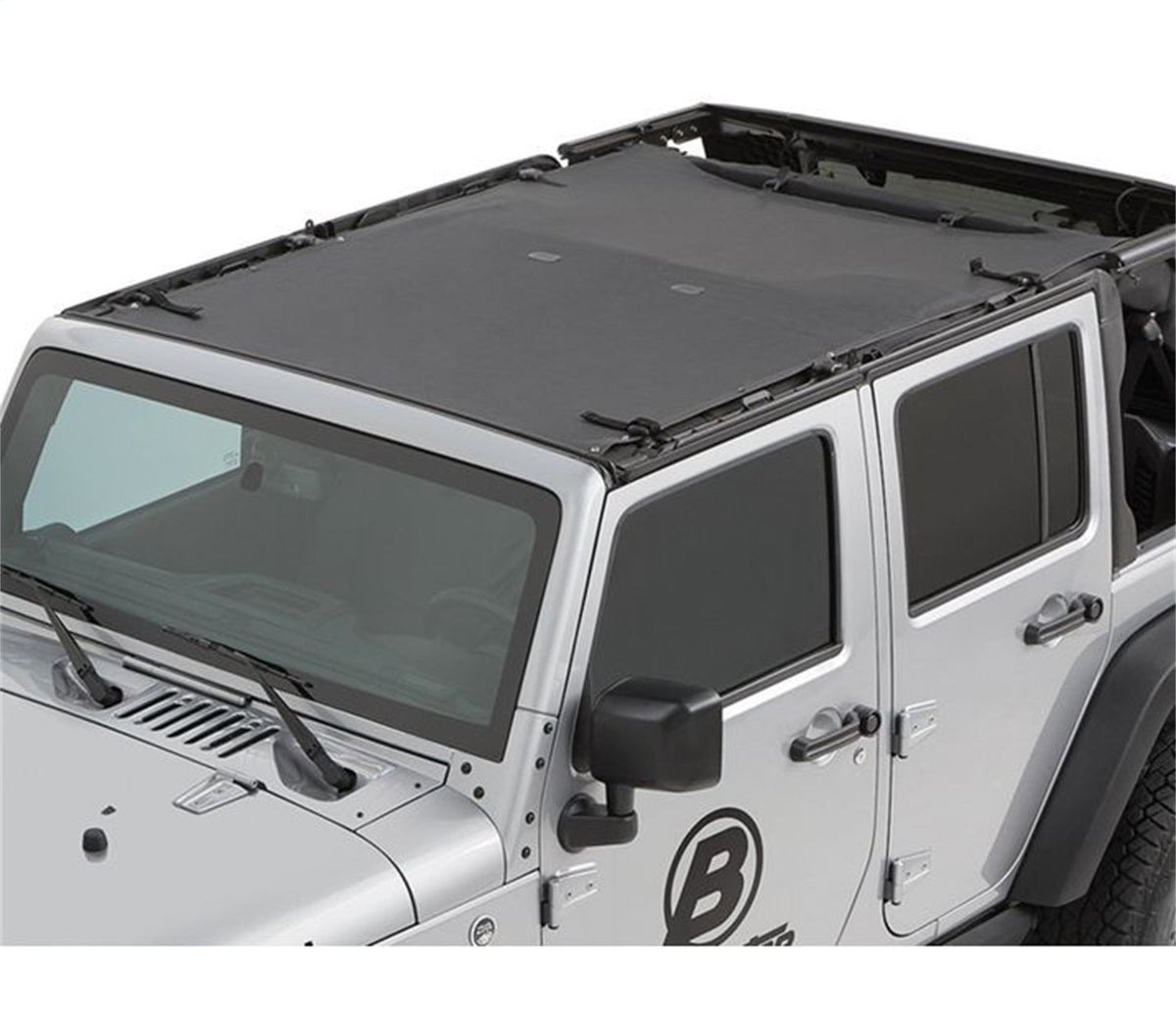 Bestop Sun Safari Bikini - Jeep 07-18 Wrangler JK 4-Door (Black Diamond)