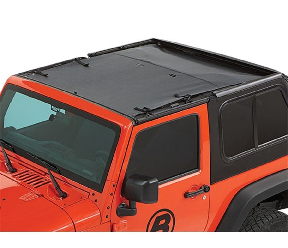 Bestop Sun Safari Bikini - Jeep 07-18 Wrangler JK 2-Door (Black Diamond)