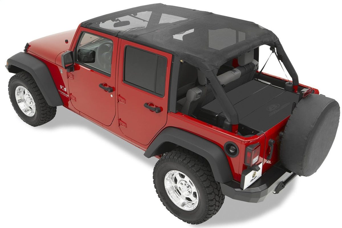 Bestop Header Safari Bikini - Jeep 07-09 Wrangler JK 4-Door (Mesh)