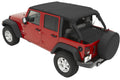 Bestop Header Safari Bikini - Jeep 07-09 Wrangler JK 4-Door (Black Diamond)