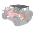 Bestop Header Safari Cable Style Bikini - Jeep 10-18 Wrangler JK 2-Door (Black Diamond)