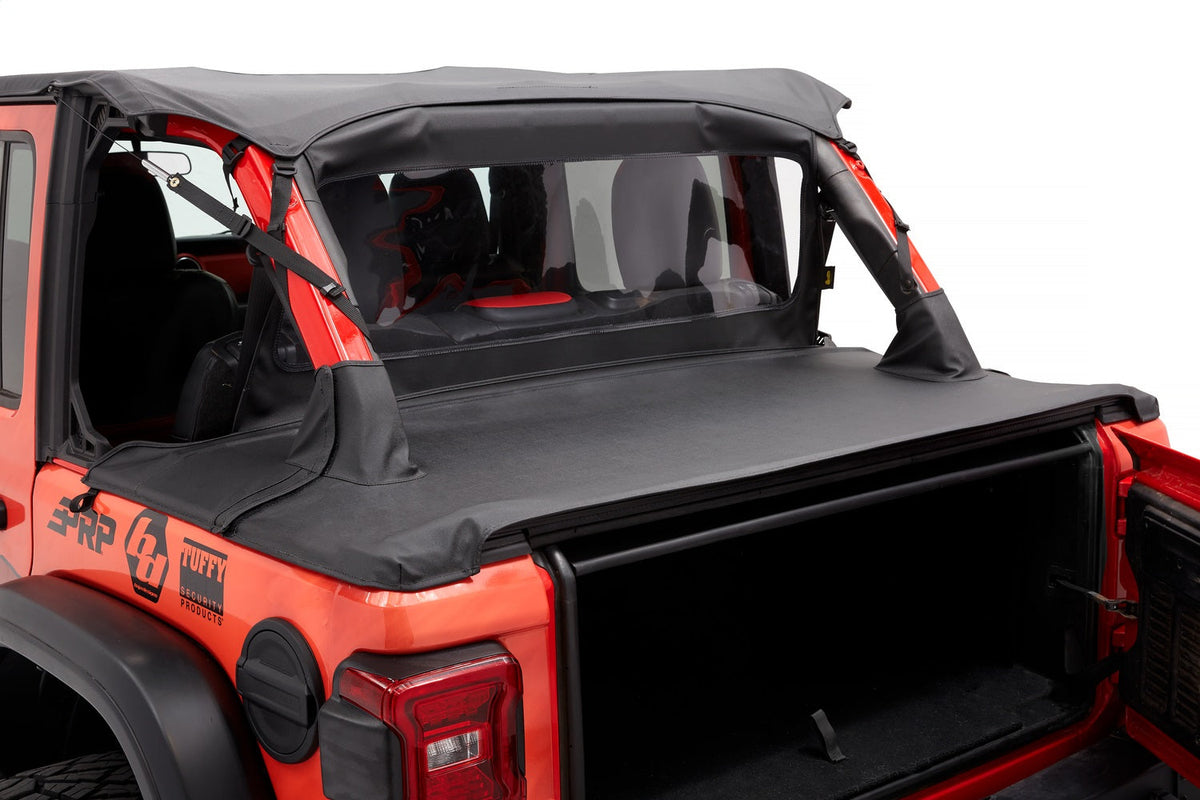 Bestop Header Safari Cable Style Bikini - Jeep 18-2023 Wrangler JL 4-Door (Black Diamond)