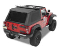 Bestop Replace-A-Top For Trektop - Jeep 07-18 Wrangler JK 2-Door (Black Diamond; Tinted Windows; No Door Skins Included)