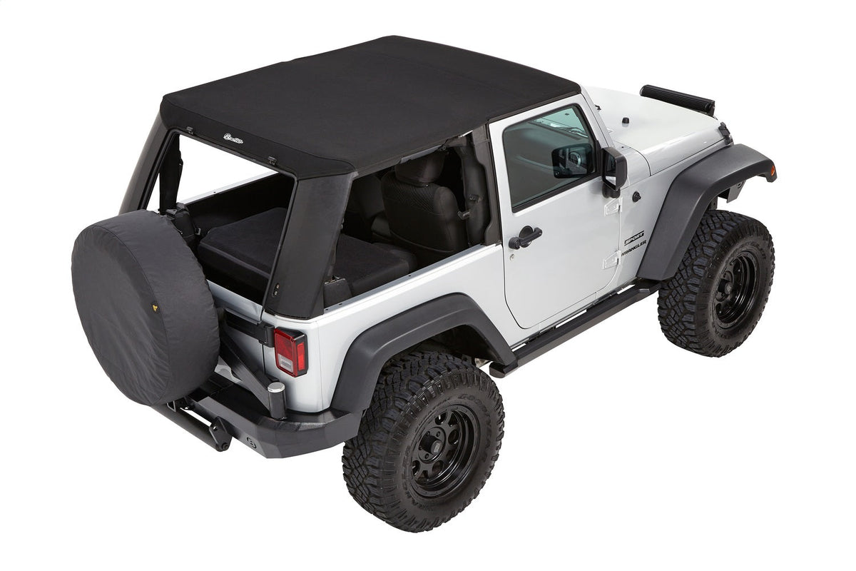 Bestop Trektop Pro - Jeep 07-18 Wrangler JK 2-Door (Premium Black Twill)