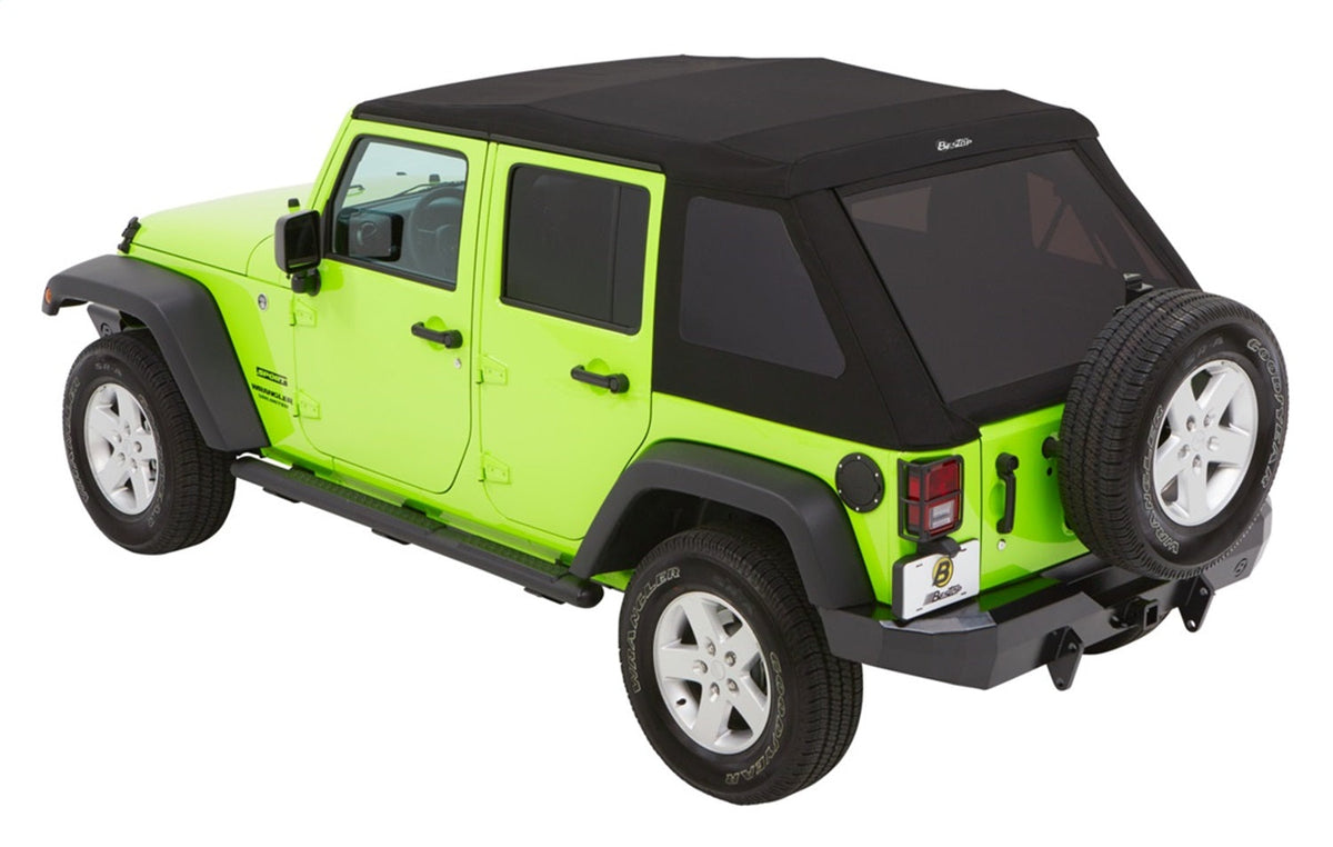 Bestop Trektop Glide - Jeep 07-18 Wrangler JK 4-Door (Premium Black Twill)