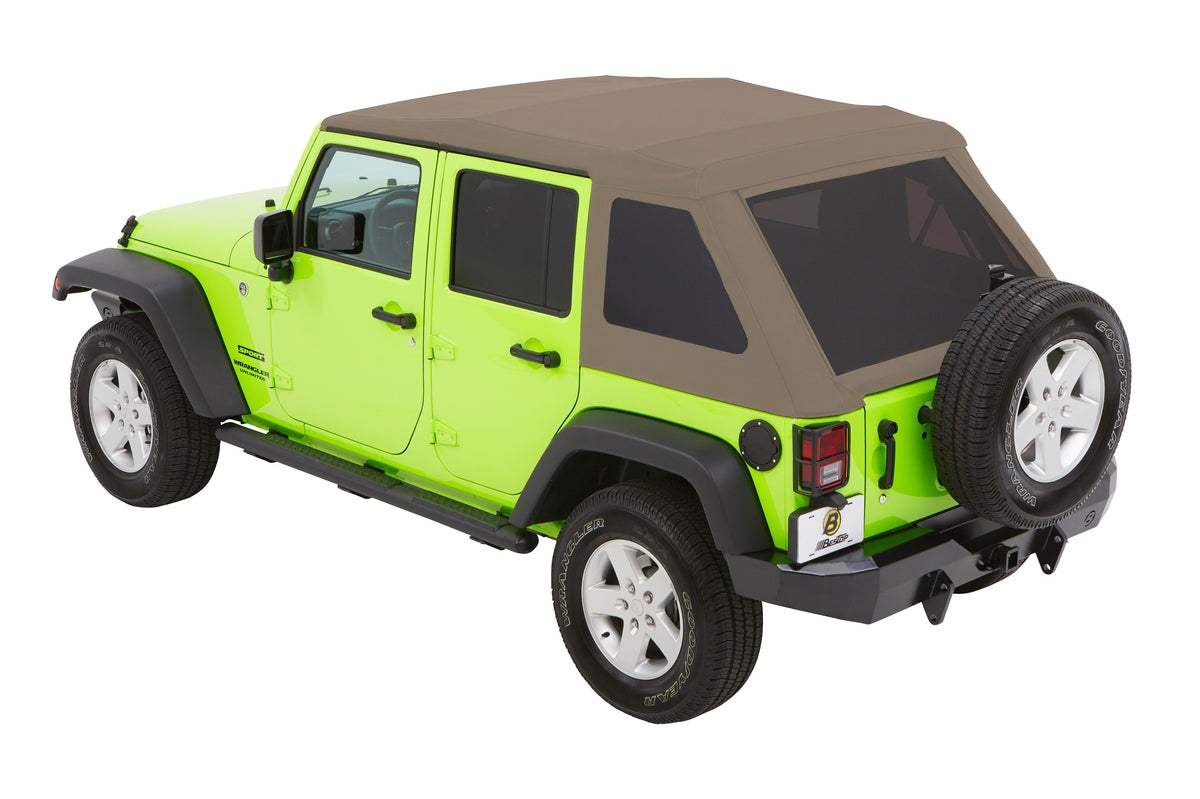 Bestop Trektop Glide - Jeep 07-18 Wrangler JK 4-Door (Pebble Beige)