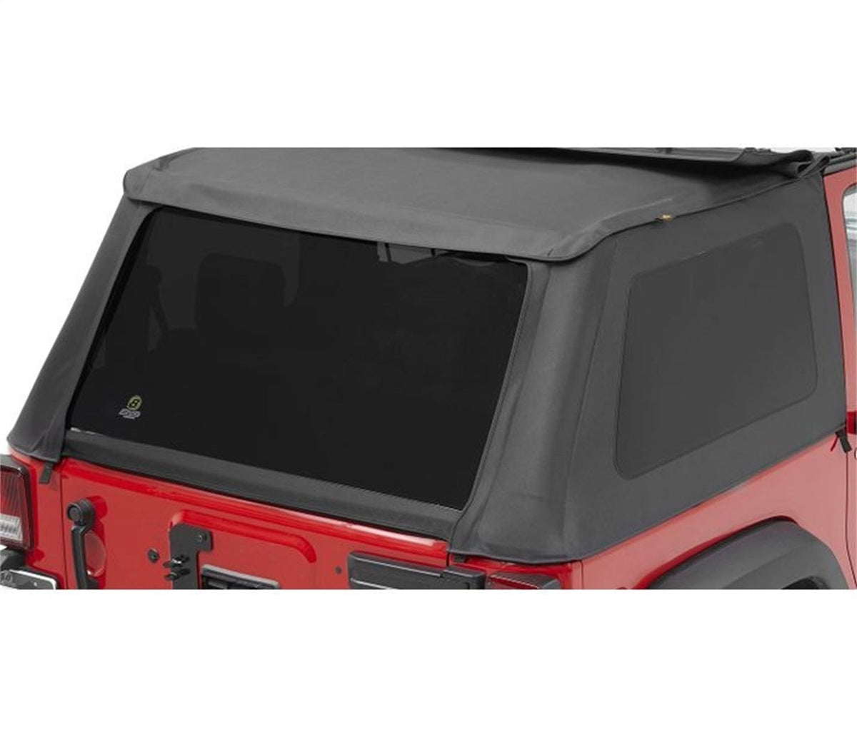 Bestop Window Set - Jeep 07-18 Wrangler JK 2-Door (Black Diamond)