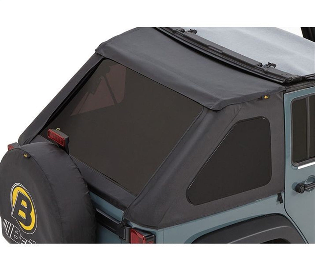 Bestop Window Set - Jeep 07-18 Wrangler JK 4-Door (Black Diamond)