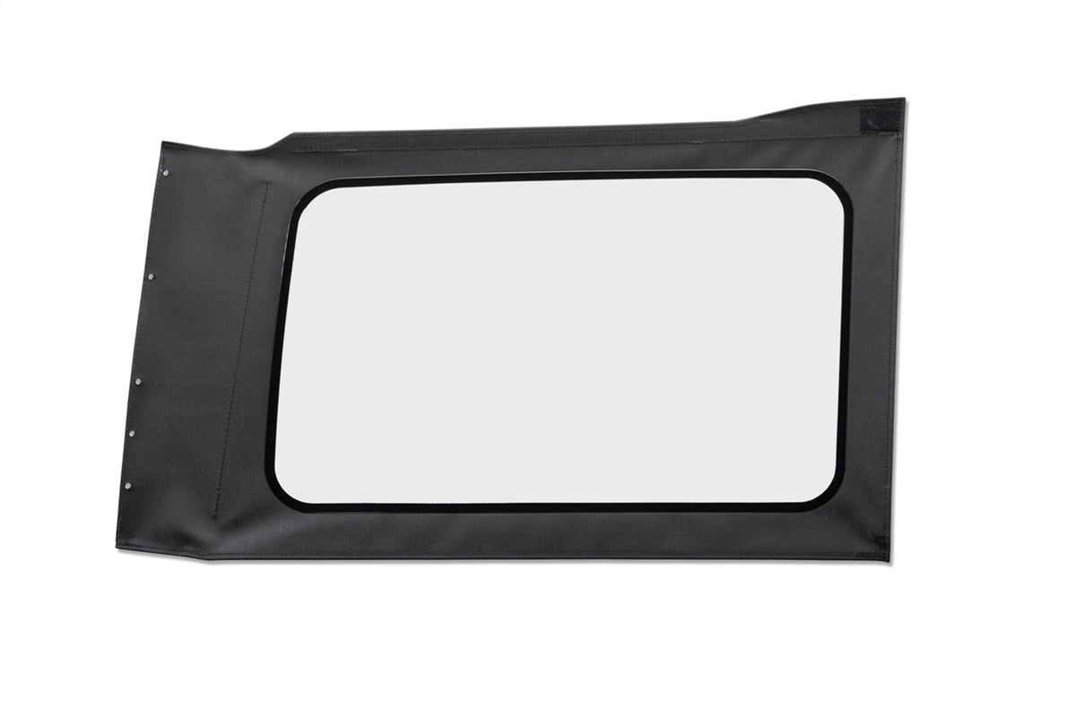 Bestop OE JL Replacement Windows - Jeep 2018-26 Wrangler JL (Quarter Right Hand; 4-Door; Black Vinyl; Clear)