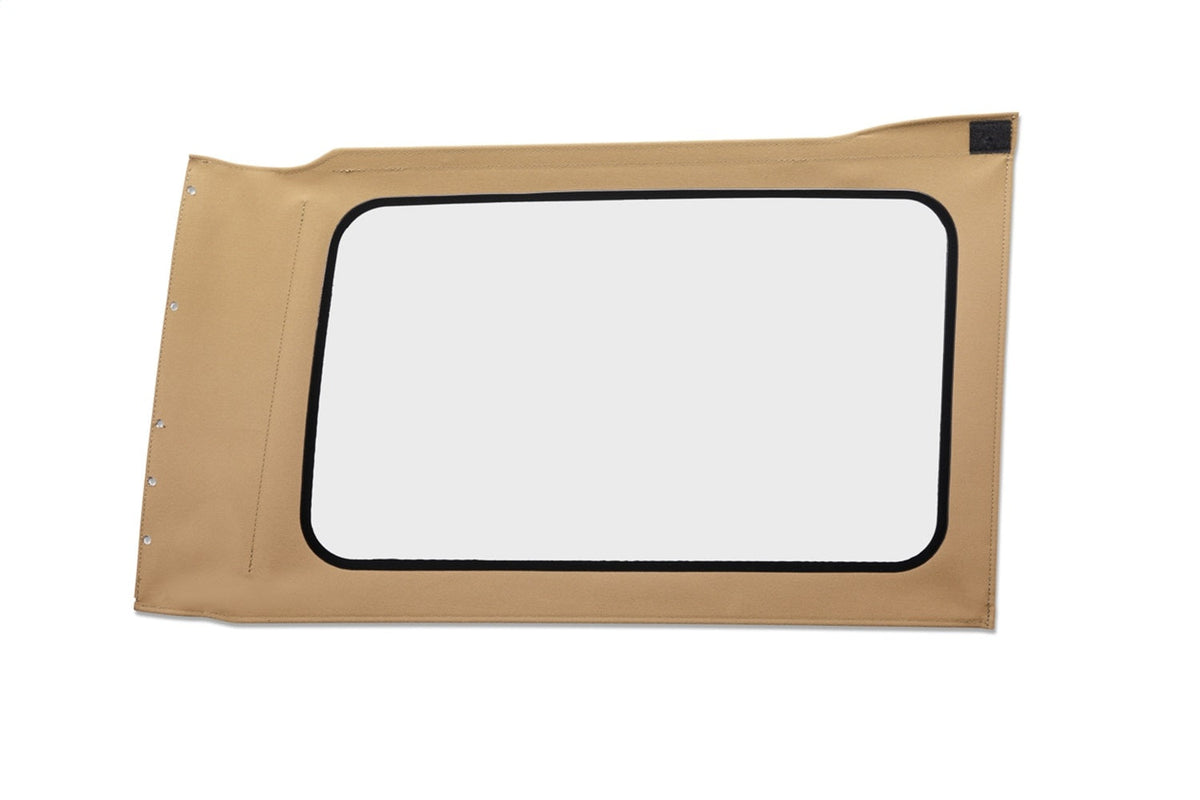 Bestop OE JL Replacement Windows - Jeep 2018-26 Wrangler JL (Quarter Right Hand; 4-Door; Tan Twill; Clear)