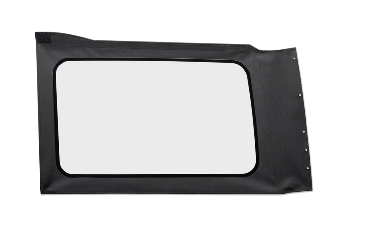 Bestop OE JL Replacement Windows - Jeep 2018-26 Wrangler JL (Quarter Left Hand; 4-Door; Black Vinyl; Clear)