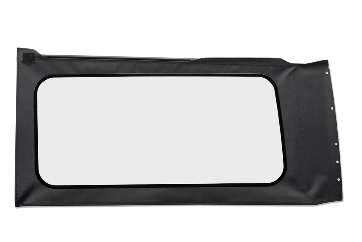 Bestop OE JL Replacement Windows - Jeep 2018-26 Wrangler JL (Quarter Left Hand; 2-Door; Black Vinyl; Clear)