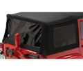 Bestop Window Set - Jeep 07-18 Wrangler JK 4-Door (Premium Black Twill Fits Supertop 54823 or Replace-A-Top 79847