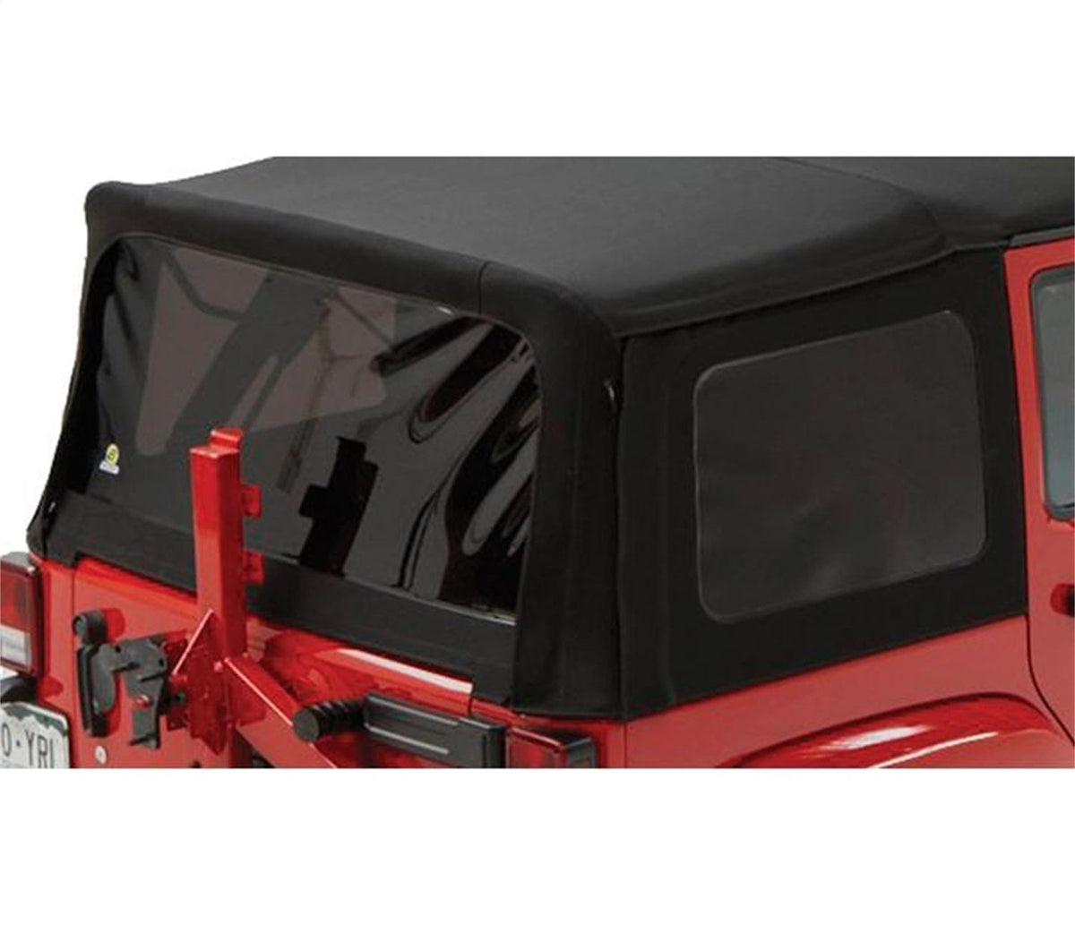 Bestop Window Set - Jeep 07-18 Wrangler JK 4-Door (Premium Black Twill Fits Supertop 54823 or Replace-A-Top 79847