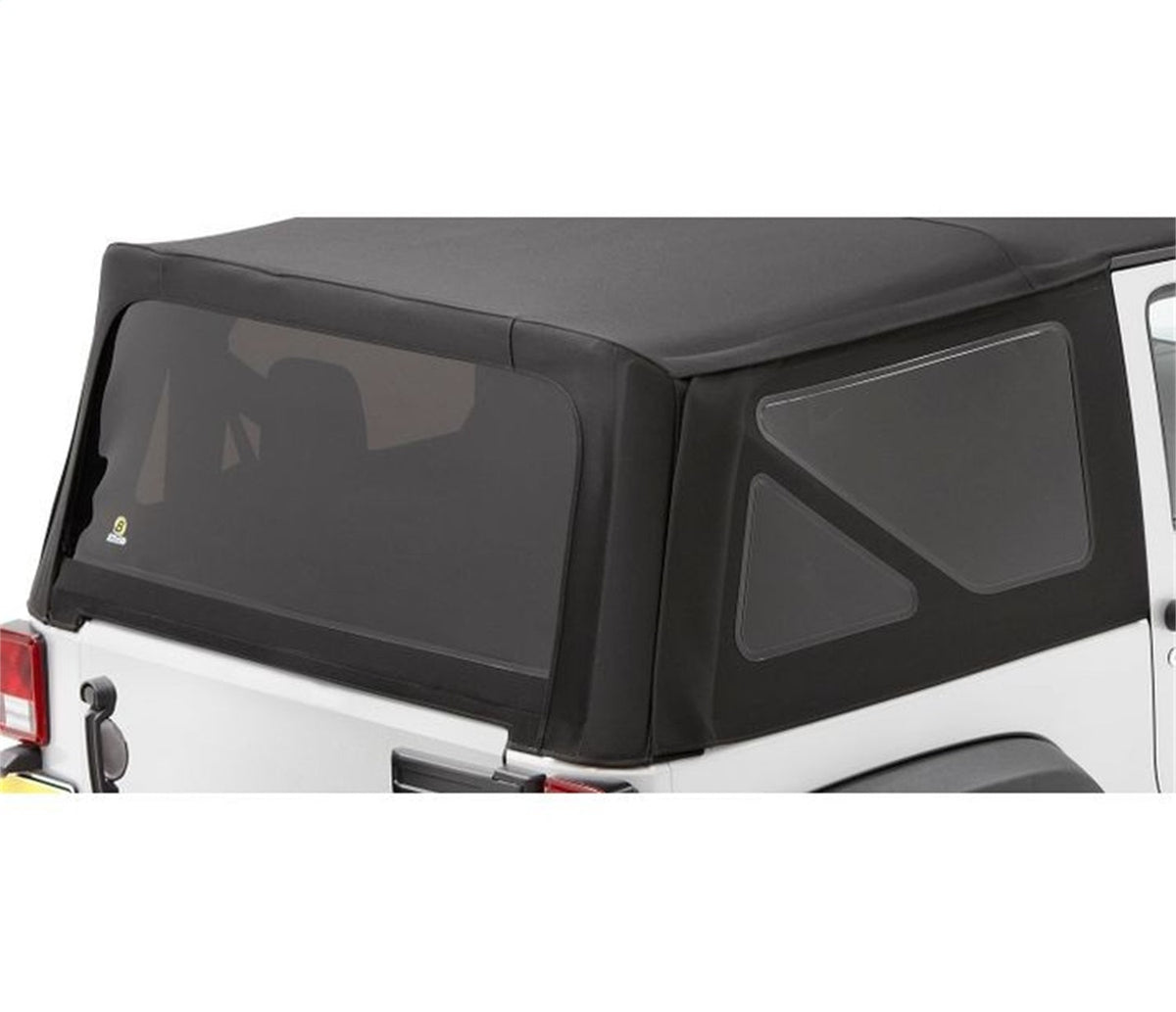 Bestop Window Set - Jeep 07-09 Wrangler JK 2-Door (Premium Black Twill)