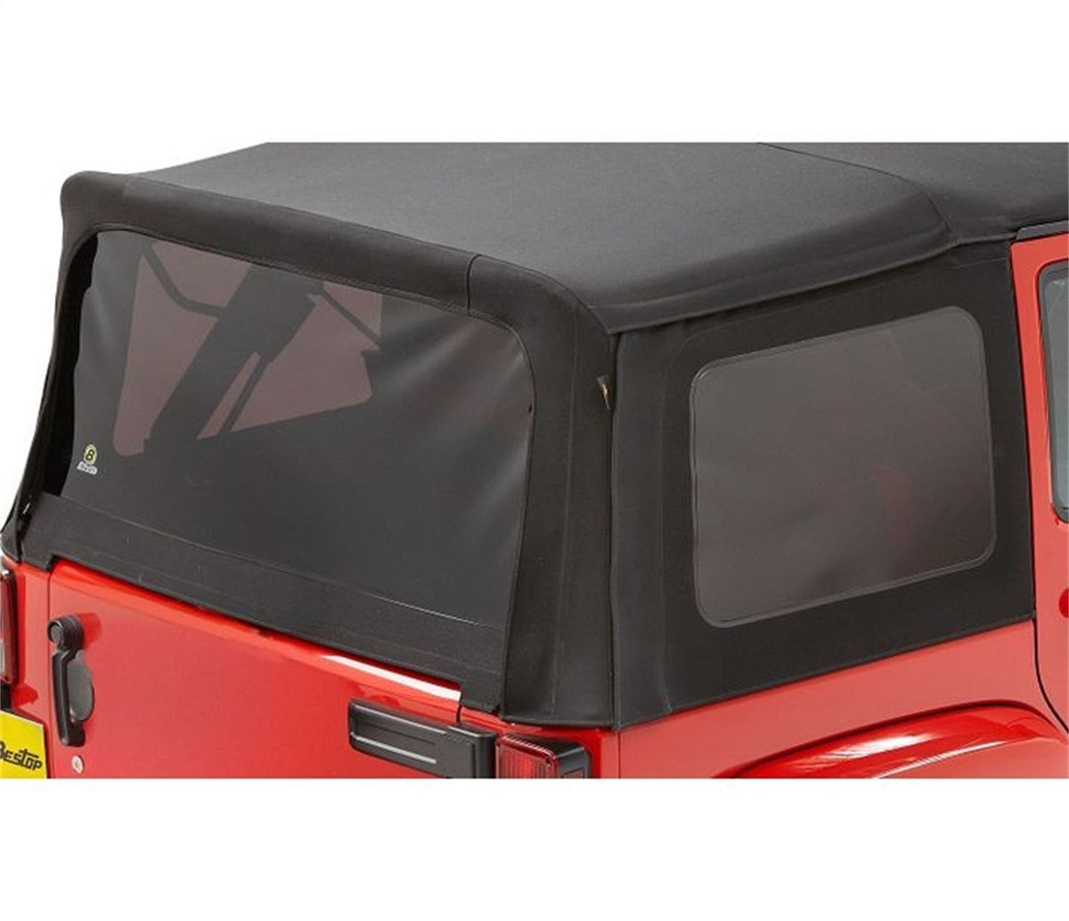 Bestop Window Set - Jeep 07-09 Wrangler JK 4-Door (Premium Black Twill)