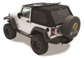 Bestop Replace-A-Top For Trektop - Jeep 07-18 Wrangler JK 2-Door (Premium Black Twill; Tinted Windows; No Door Skins Included)