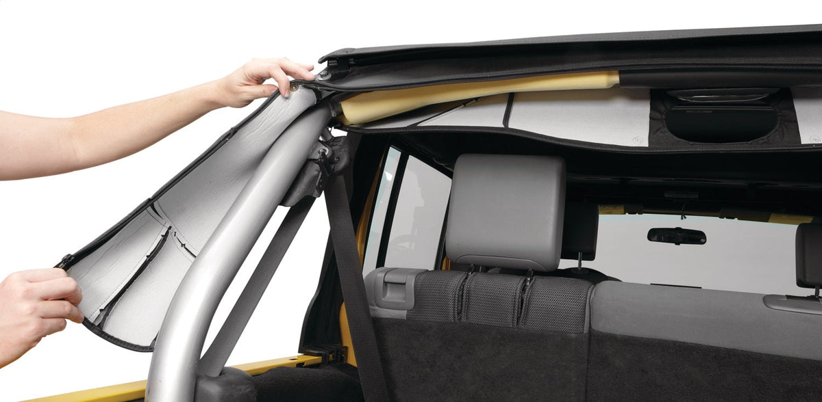 Bestop Sport Bar Cover - Jeep 07-18 Wrangler JK 4-Door (Black Diamond)