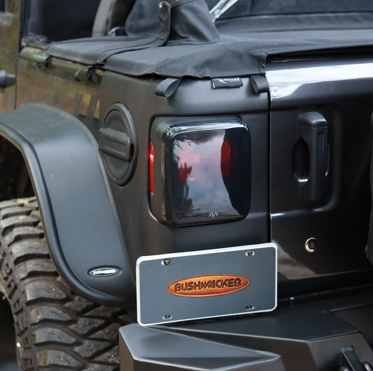 Bushwacker JEEP TRAIL ARMOR REAR CORNER 2018-2021 JEEP WRANGLER(JL) RUBICON REAR CORNERS 2-DOOR BLACK TEXTURED