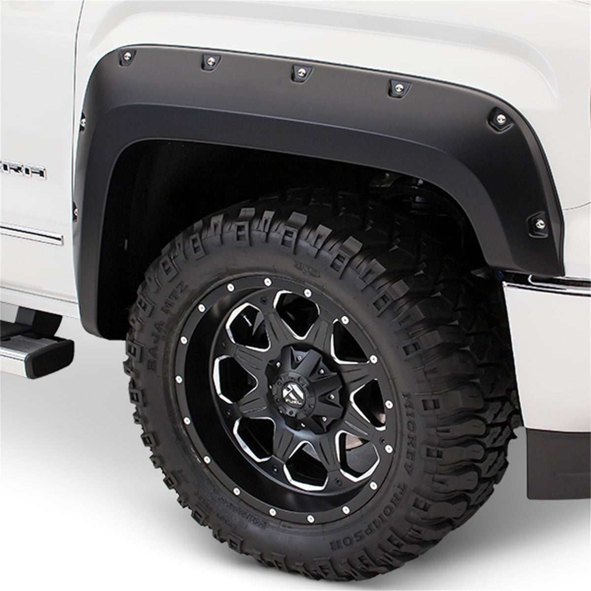 Bushwacker FENDER FLARES POCKET STYLE 2PC 2017-2018 FORD F-250 F-350 F-450 SUPER DUTY BLACK