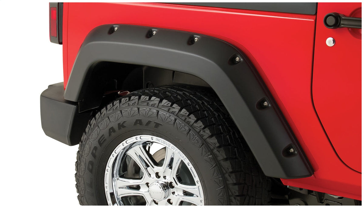 Bushwacker FENDER FLARES POCKET STYLE 2PC 2017-2018 FORD F-250/F-350 SUPER DUTY BLACK