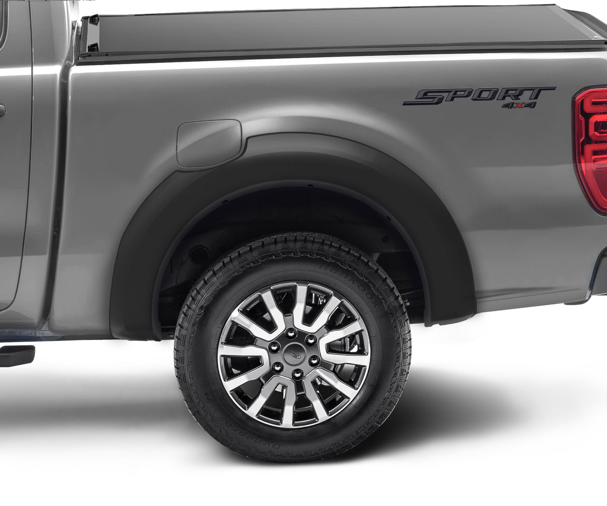 Bushwacker FF EXTENDAFENDER STYLE 2PC RR 2019-2020 FORD RANGER 6 BED BLACK SMOOTH EXTENDED