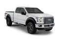 Bushwacker Ford Fender Flares Ford Extend-A-Fender Flare Set of 4 Set of 4 Ford Extend-A-Fender Fender Flares for the 2015 F-150 Styleside 67.1 in bed 78.9 in bed 97.6 in bed. Note: Does not fit Raptor models Door molding removal on bed and front fen