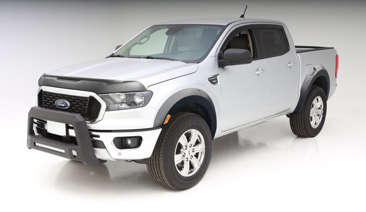 Bushwacker FF EXTEND-A-FENDER STYLE 4PC 2019-2020 FORD RANGER 5 BED BLACK SMOOTH EXTENDED